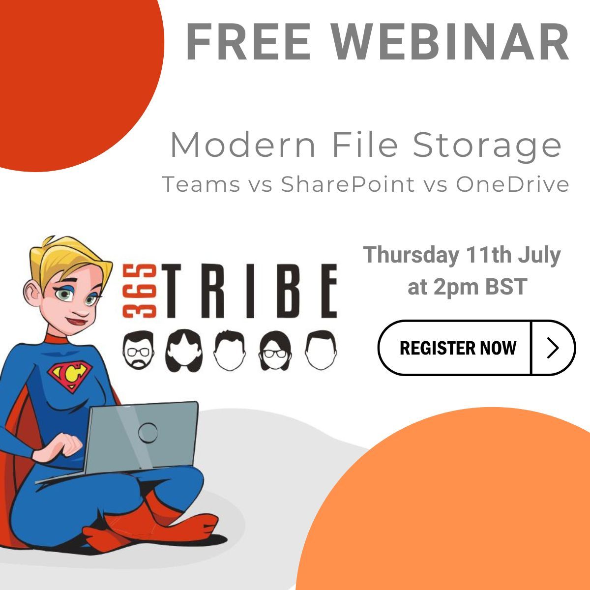 🚀 Teams, SharePoint, or OneDrive? Unlock the secrets of modern file storage! 🗂️
Join our FREE 1-hour webinar on July 11 at 2 PM BST to learn best practices and boost productivity! 📈 🔗 Register now: buff.ly/3KY4FiQ 

#FileManagement #Webinar #Microsoft365 #365Tribe