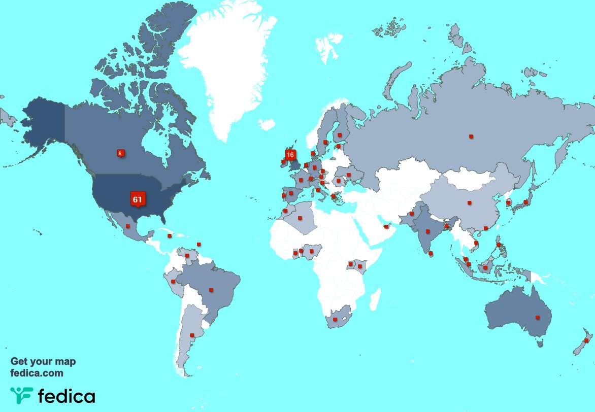 I have 6 new followers from USA, and more last week. See fedica.com/!derwingamer2