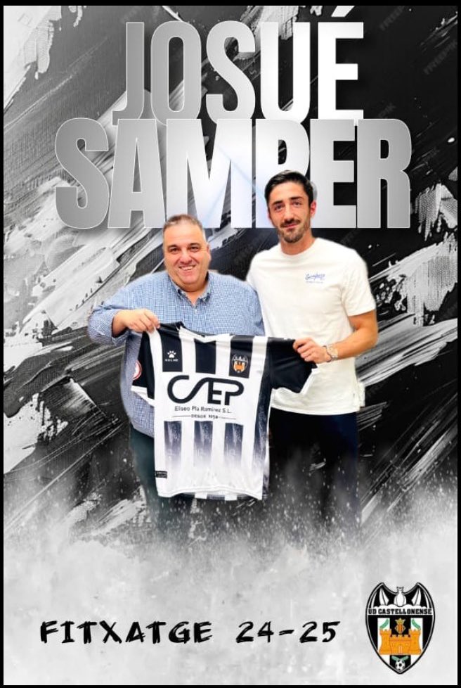 🚨 EX JUGADORES CLM 🚨

Josue Samper, ex jugador del <a href="/cdquintanardrey/">CD Quintanar del Rey</a> se convierte en nuevo jugador del @AmuntUDC 

Mucha suerte 🍀 en tu nueva etapa <a href="/JosueSamper/">Josué Samper</a>