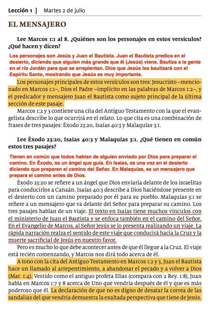 “En el Evangelio de Marcos, al Señor Jesús se lo presenta realizando un viaje. La rápida narración realza el sentido de este viaje que conducirá hacia la Cruz y la muerte sacrificial de Jesús en nuestro favor.”#LESAv