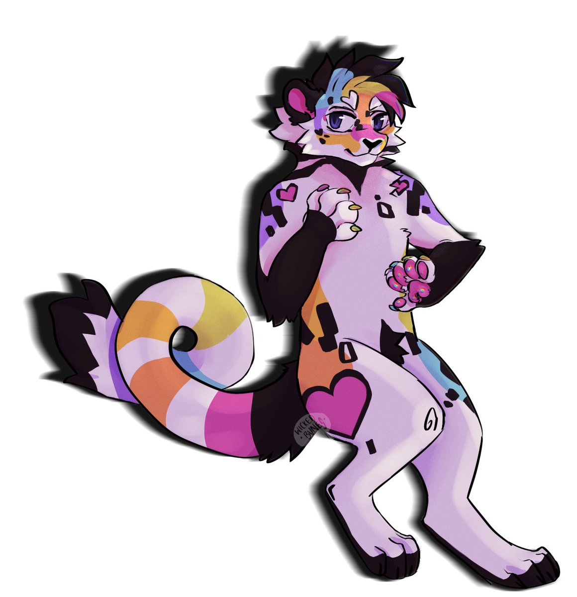 first artfight attack of the year and it’s friendly fire because i forgot what team i was on…. pixel owned by <a href="/SpindleSpice/">Spice</a> and designed by @/smolpinkcat - super cute oc 🙂‍↕️ 

#artfight2024 #artfight2024Teamseafoam