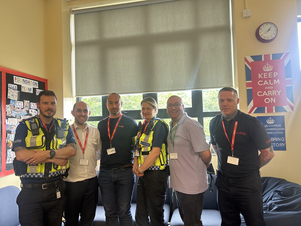 Great to have representatives from <a href="/BTP/">British Transport Police</a>, <a href="/networkrail/">Network Rail</a>, 
<a href="/YorksAmbulance/">Yorkshire Ambulance</a>, <a href="/NorthYorksFire/">North Yorkshire Fire & Rescue Service</a>, and <a href="/yorkrescueboat/">York Rescue Boat</a> in school today for our Year 7 Risk Day

#riskawarenesss #BTP #NetworkRail #yorkshireambulance #NorthYorkshireFireAndRescue #yorkrescueboat #savealife