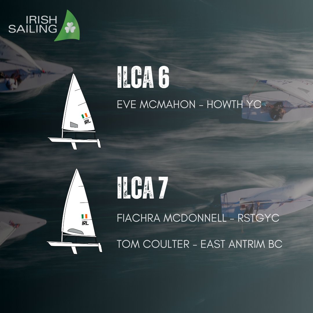 Irish_Sailing's tweet photo. U21 ILCA WORLD CHAMPS ⛵️
ALL you need to know about this weeks Worlds in Portugal.
Racing begins to tomorrow as reigning world champion Eve McMahon looks to retain her title!
Best of Luck to Eve, Fiachra and Tom who are all competing this week ☘️
#letsgo #sailing #teamIRL https://t.co/Cju1pKJGUw