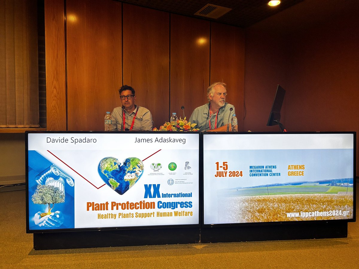 Thanks to the organisers of #postharvest session at XX International #Plant #Protection #Congress #IPPC in #Athens for invitation to talk on innovation in #postharvest #disease #management on fresh #fruit and #vegetables