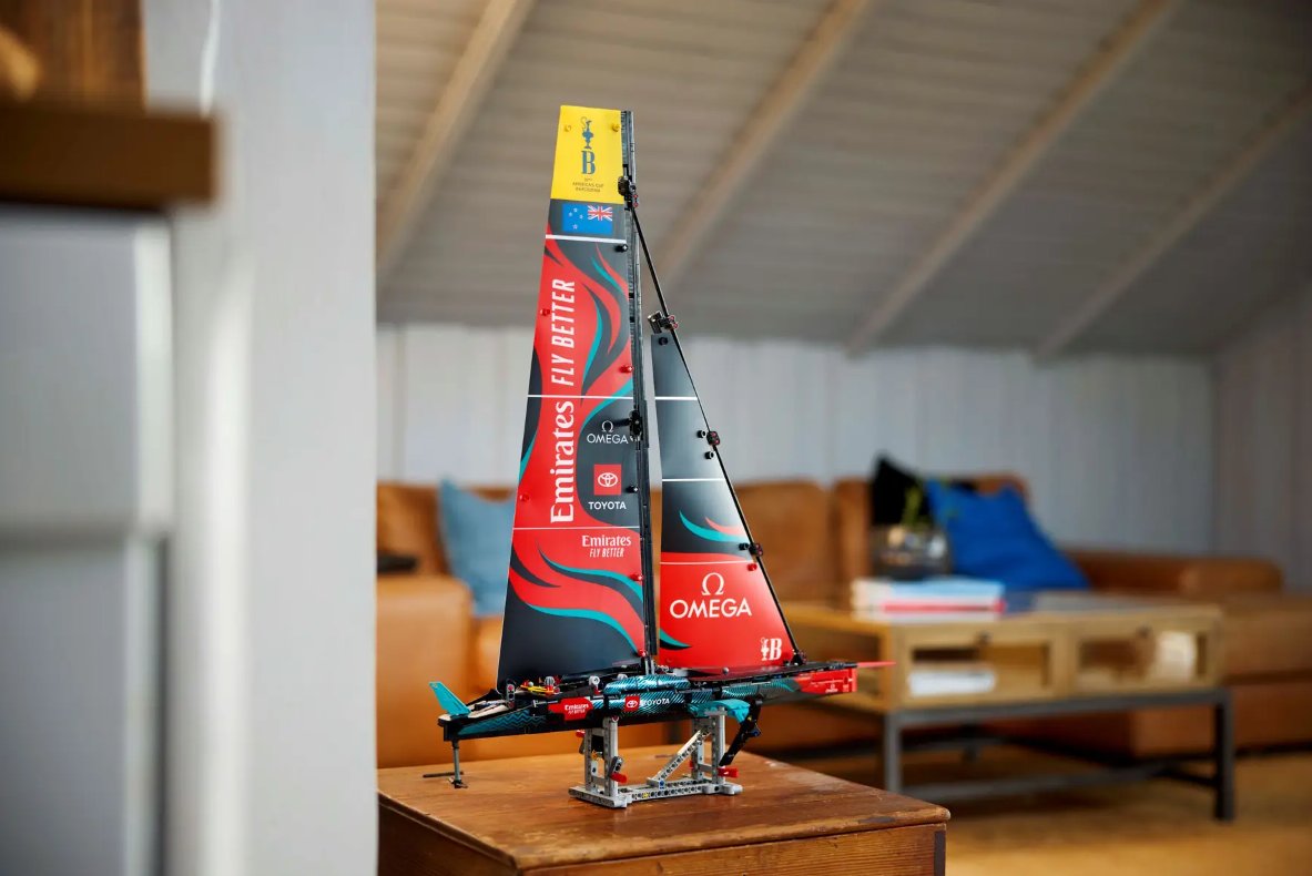 EmiratesTeamNZ's tweet photo. Coming August 1st... 

The official LEGO Technic AC75 Yacht set. 🤩

https://t.co/2LI65vnyrN https://t.co/twXO2yg6jV