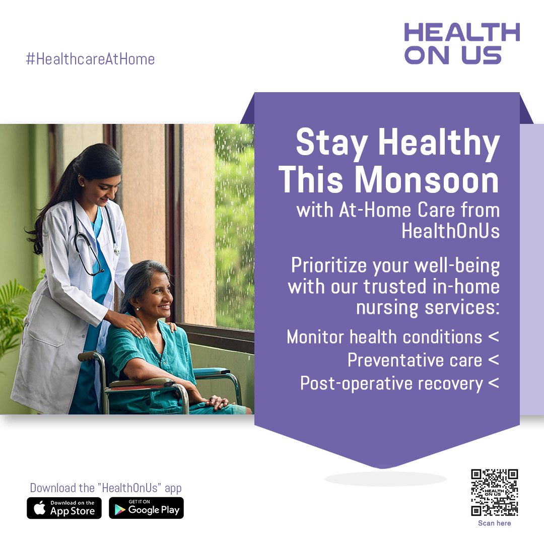 HealthOnUs's tweet photo. This Monsoon season, prioritize your well-being and stay healthy from the comfort of your home with #HealthOnUs! 
Download our App now
👉IOS: https://t.co/zsUadmrlo9
👉Android: https://t.co/zKYISI7WhW
For more details: https://t.co/2DhE4r9Jhl
#MonsoonWellness #ChooseHealthOnUs https://t.co/N7DYEHqI5a