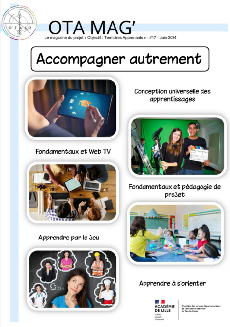 L'OTA Mag #17 "Accompagner autrement" est en ligne ! Au sommaire :  
➡️Eclairage de la recherche avec focus sur "Coopérer pour Apprendre"  
➡️7 partages d’expérience écoles et établissements 
➡️Ressources autour de la thématique
ota62.site.ac-lille.fr/ota-mag-17/