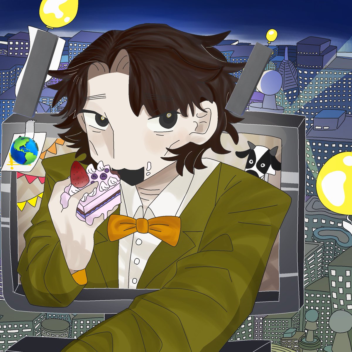 趣味絵　致死量の窓描いた