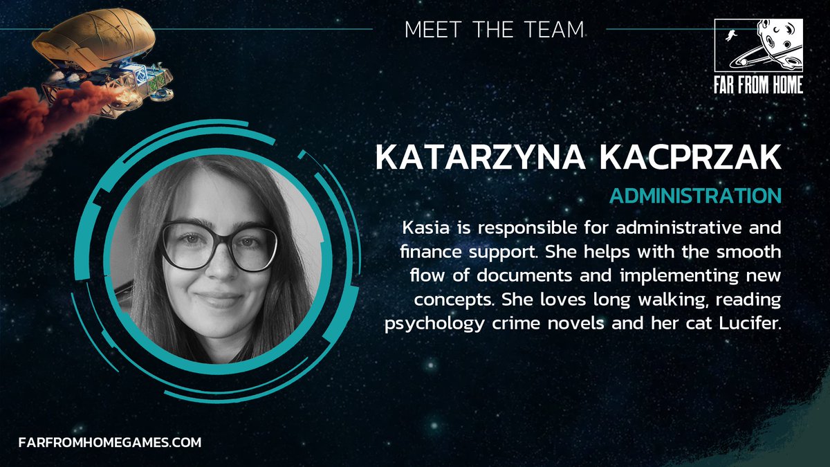 FFH_Games's tweet photo. It's time to go #BehindTheScenes at Far From Home!
Say hi to Kasia, our brilliant Administrator🙌
Kasia keeps the Far From Home ship running smoothly and organises all company events while we're busy with Forever Skies! 💪
Thank you, Kasia! #FFHTeam https://t.co/zkRKxs5Hxg