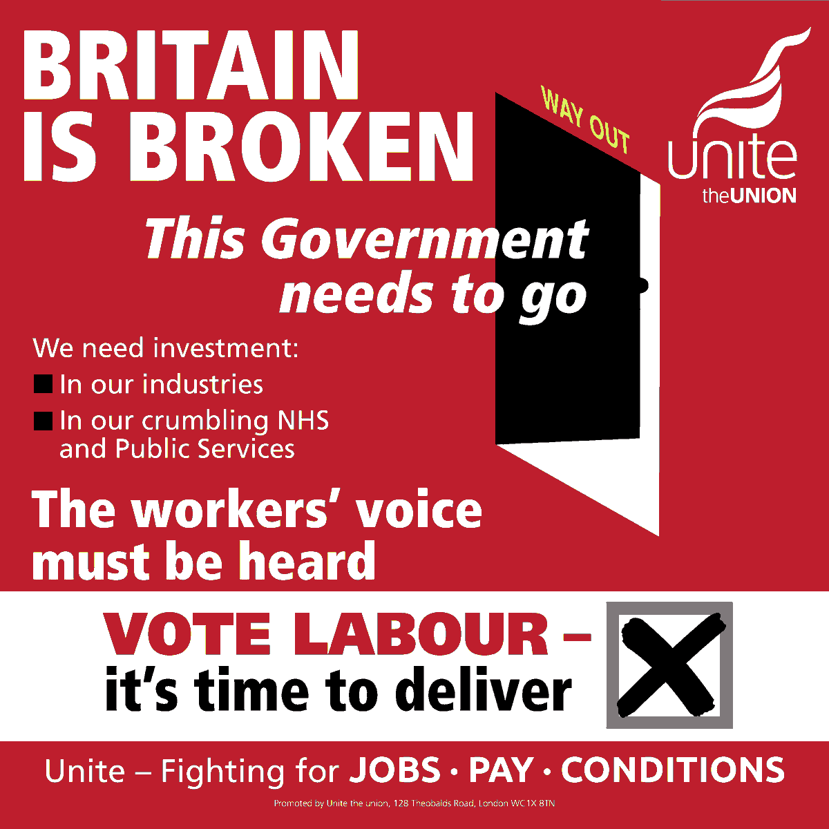 unitetheunion's tweet photo. Britain is Broken. It’s time to fix it.
 
Unite is fighting for a Workers' Manifesto.

🔴800,000 well-paid green jobs.

➡️Public investment for a Workers' Transition to green manufacturing, including steel and the North Sea.
 
➡️New incentives for apprenticeships. https://t.co/7F1aD5gu37