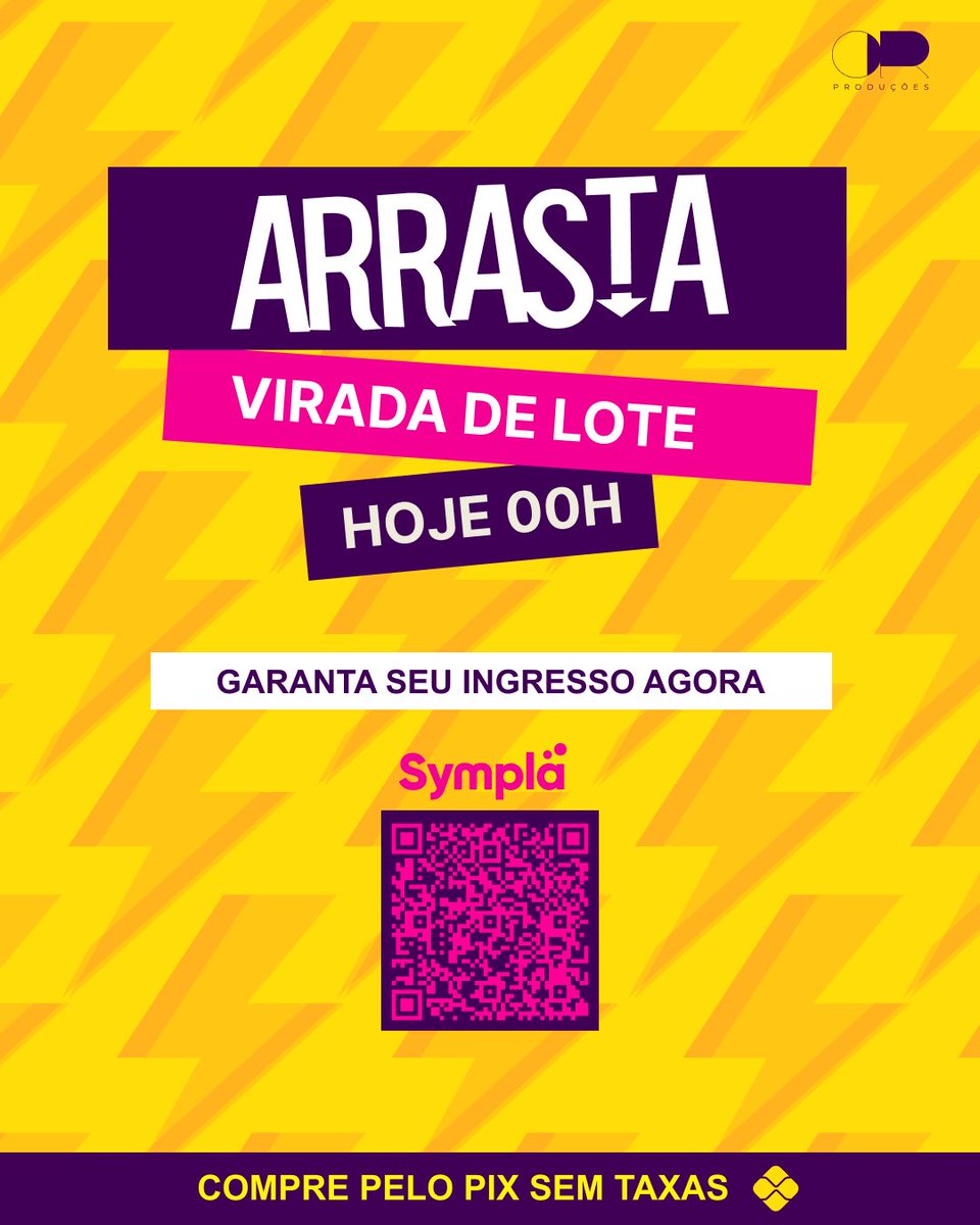 arrastafest1's tweet photo. Hoje é a última chamada pra você comparar o ingresso a 50$
Olinda toda vai arrastar e você vai perder é? 
Corre que vai partir pro último lote as 00h
🎟️ sem taxa https://t.co/ugBbAH8oaO