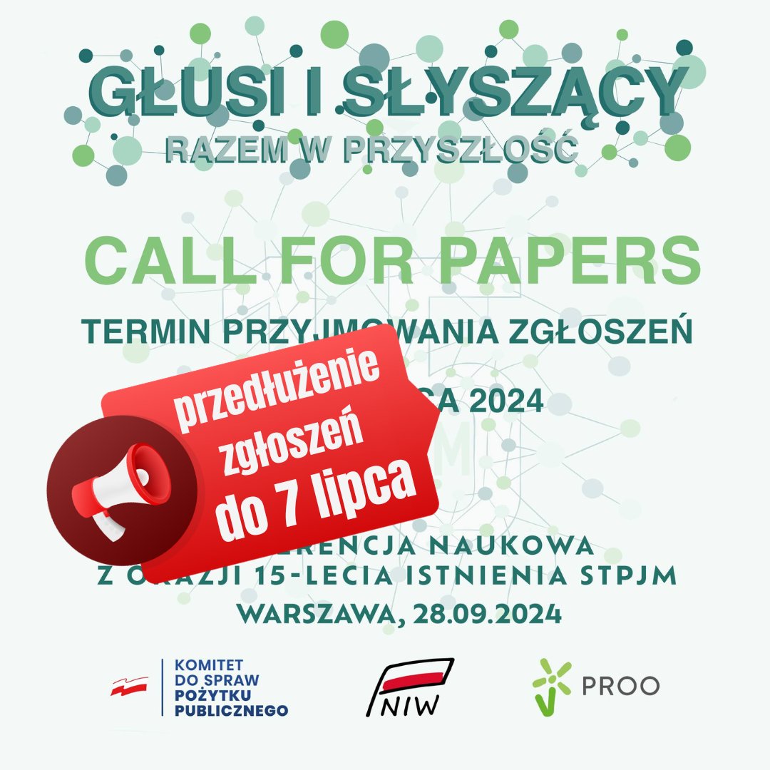 Konferencja 15-lecia STPJM! Zapraszamy do przesyłania abstraktów. Więcej info: stpjm.org.pl/pl/konferencja…
or in english: stpjm.org.pl/en/conference-…