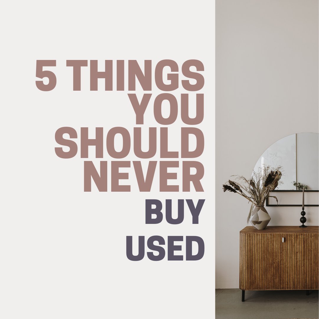 savingadvice's tweet photo. Ever wondered what items you should always buy new? 🤔 Here are 5 things you should never buy used! Do you agree or disagree? Share your thoughts below! 👇
#ConsumerTips #SmartShopping #NeverBuyUsed #ShoppingTips #ConsumerAdvice #NewOrNothing #LetsTalkShopping https://t.co/Yiz3rDtyE3