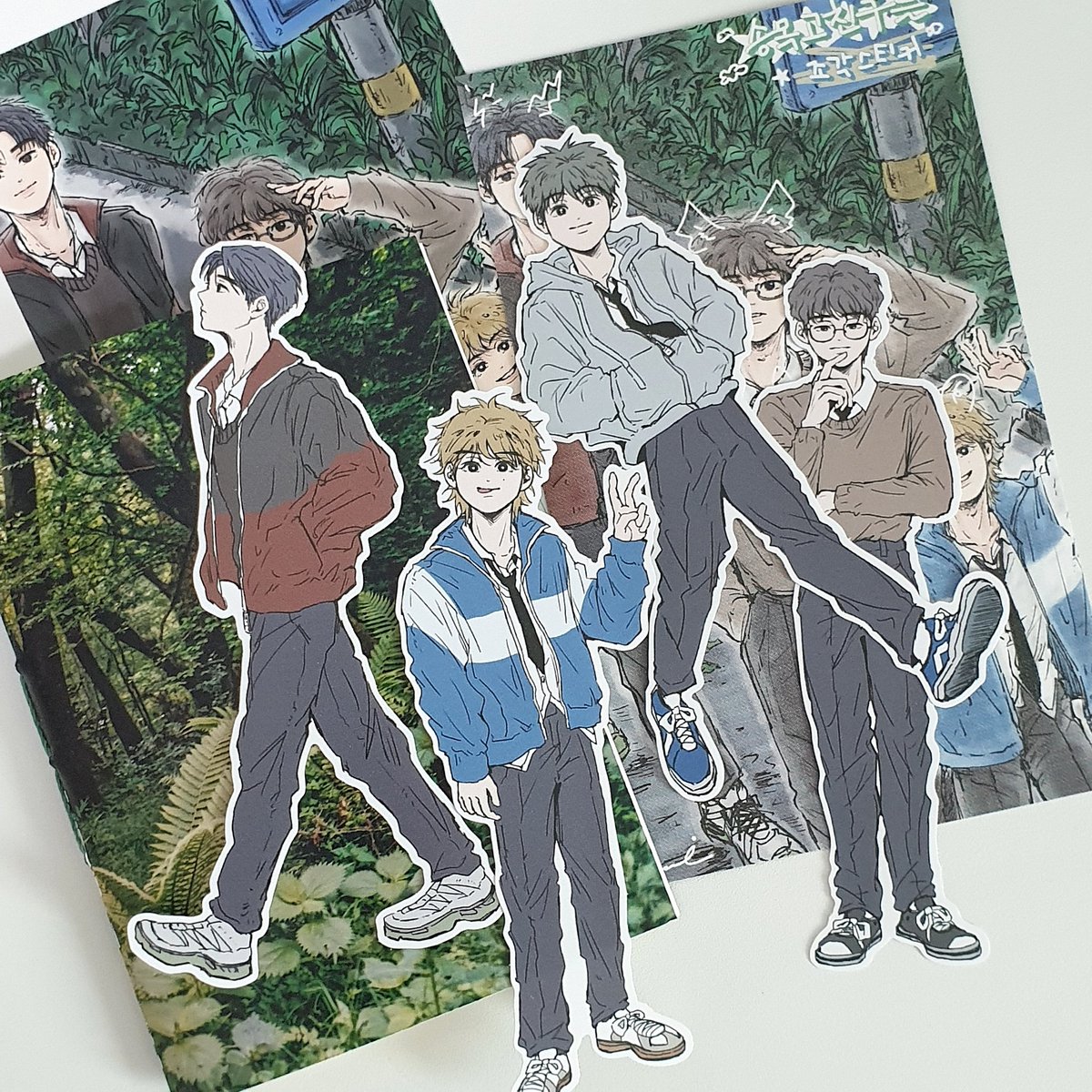 ho_zi_'s tweet image. 서일페에 가져가는 스티커 일부들😗