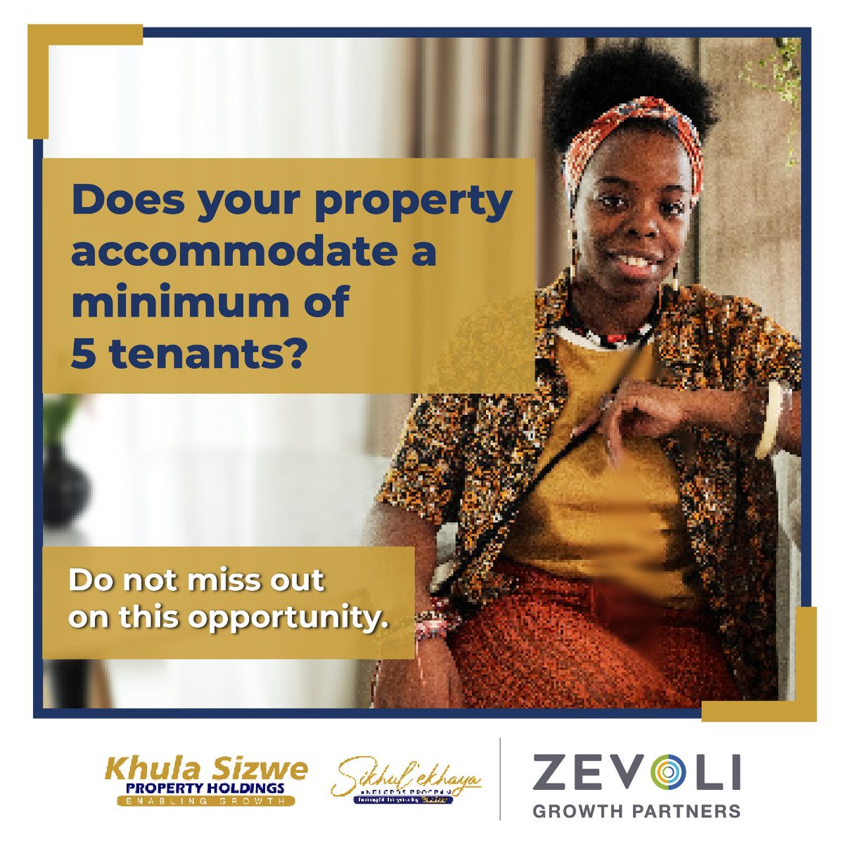 Applications are open for the
Sikhul'ekhaya Landlord Programme  for Soweto SMMEs

For more information and to APPLY, visit - bit.ly/Sikhulekhaya

Closing date: 5th July 2024
For enquiries contact 011 100 4727 or email info@zevoligp.com