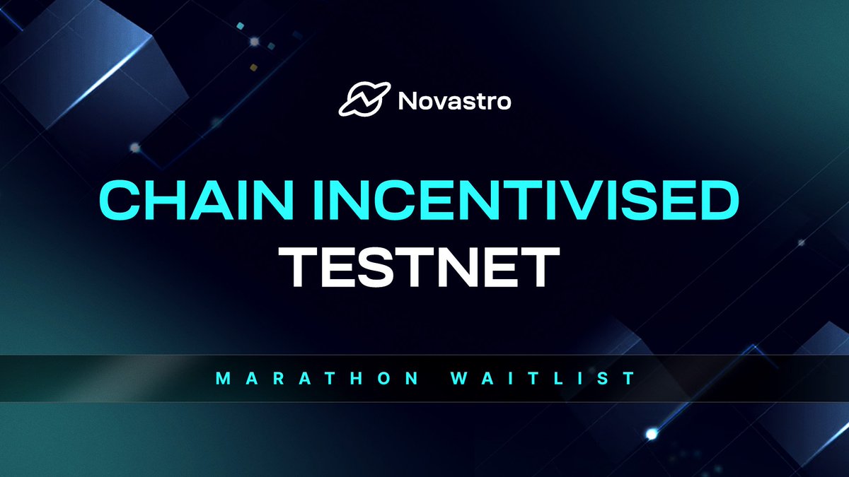 Novastro_xyz's tweet photo. 🥁 The waitlist form for the Novastro Chain Incentivized Testnet Marathon is now LIVE! 

🚀 Don't miss your chance to join us on this journey of building #Novastro Chain. 

⬇️ Fill out the form now to secure your spot and be eligible for #Testnet participation 
https://t.co/gXDqar2VRz