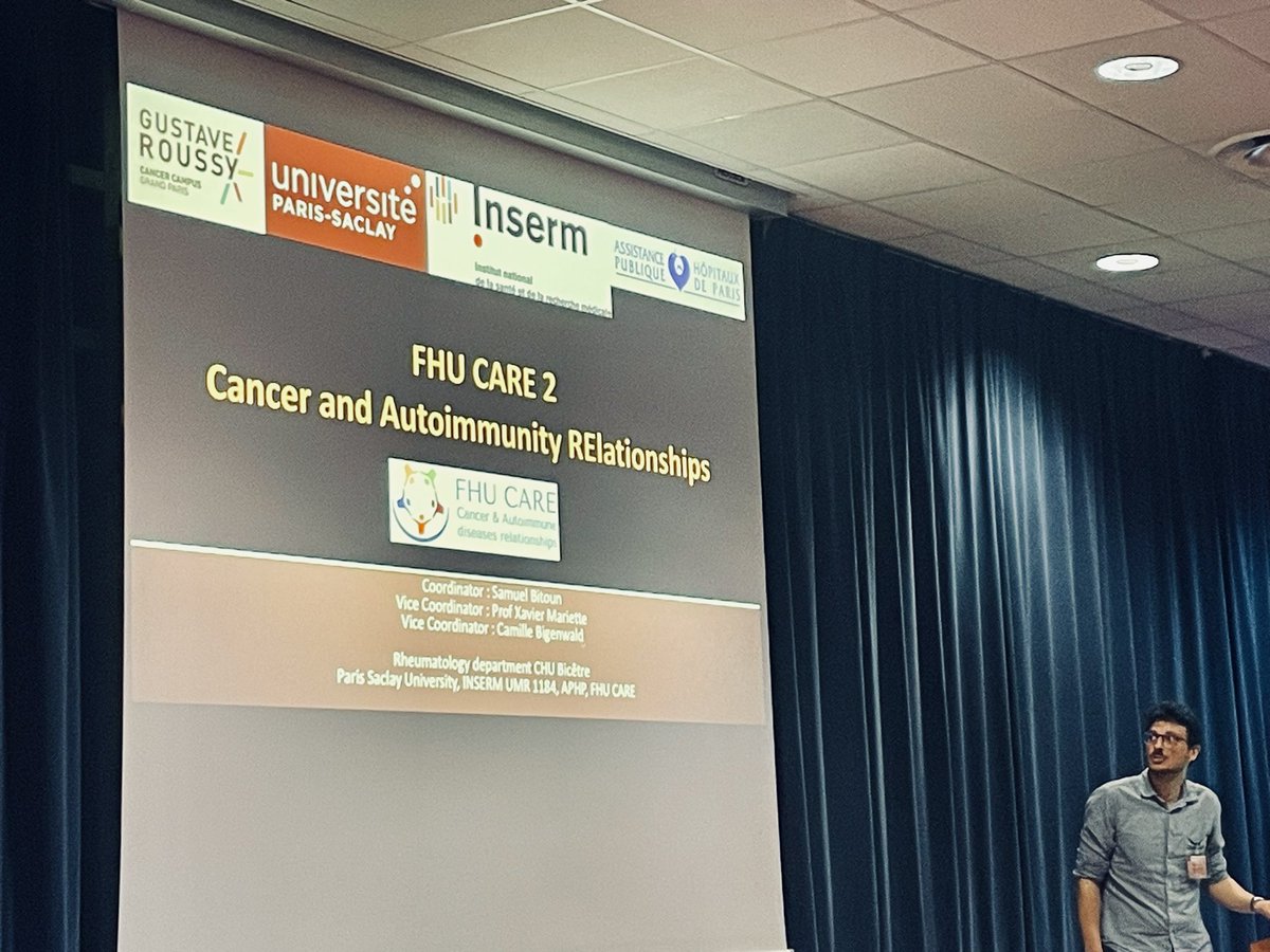 CareFhu's tweet photo. Join us this afternoon for the #IDMIT Scientific Day at @CEA_Officiel ! 

FHU #CARE 2, Intensive Immunotherapy in Autoimmune Diseases with Dr. Samuel Bitoun. 

#fhu #InflammationResearch #TranslationalResearch #InfectiousDiseases
@APHP @Inserm @UnivParisSaclay @GustaveRoussy https://t.co/vzI55UIGgT