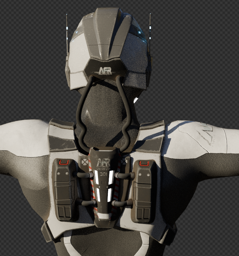 HexAzulion's tweet photo. #Blender #substance3DPainter Getting better at my Character modelling,  finally figured how to  best model helmets, happy how this turned out https://t.co/4cPpRJ0sQX