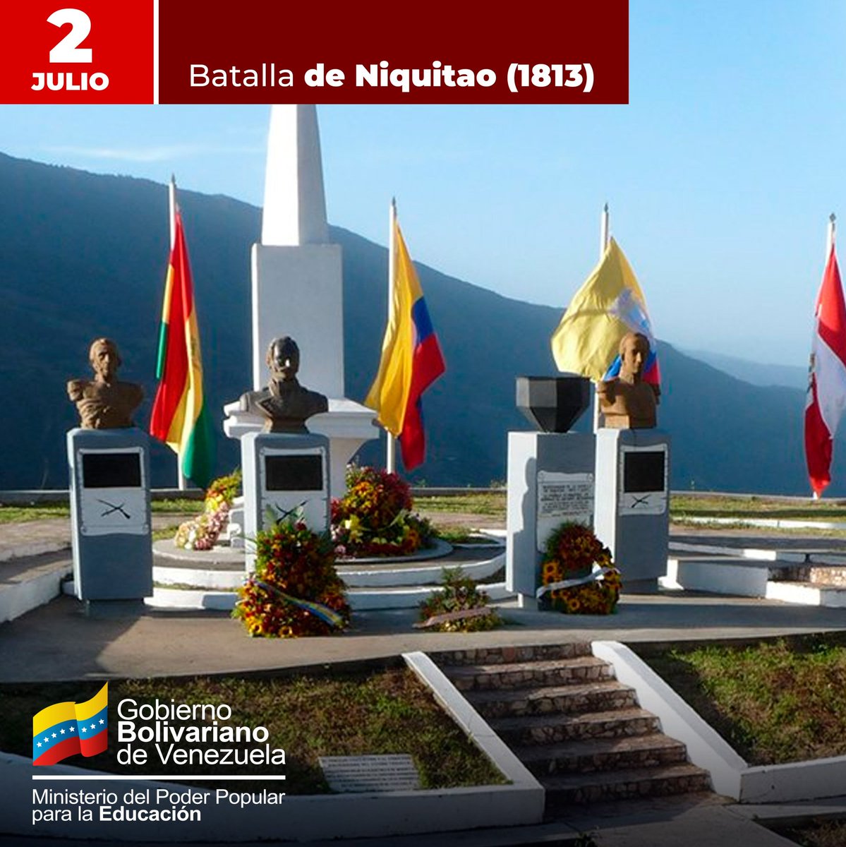 ¡Gloria en Trujillo!

Conmemoramos los 211 años de esta gesta donde el ejército libertador venció al ejército realista en Boconó. Este triunfo demostró el espíritu indomable de nuestros héroes y heroínas patriotas.

#OrgullosoDeSerVenezolano
<a href="/NicolasMaduro/">Nicolás Maduro</a> 
<a href="/_LaAvanzadora/">Yelitze Santaella</a>