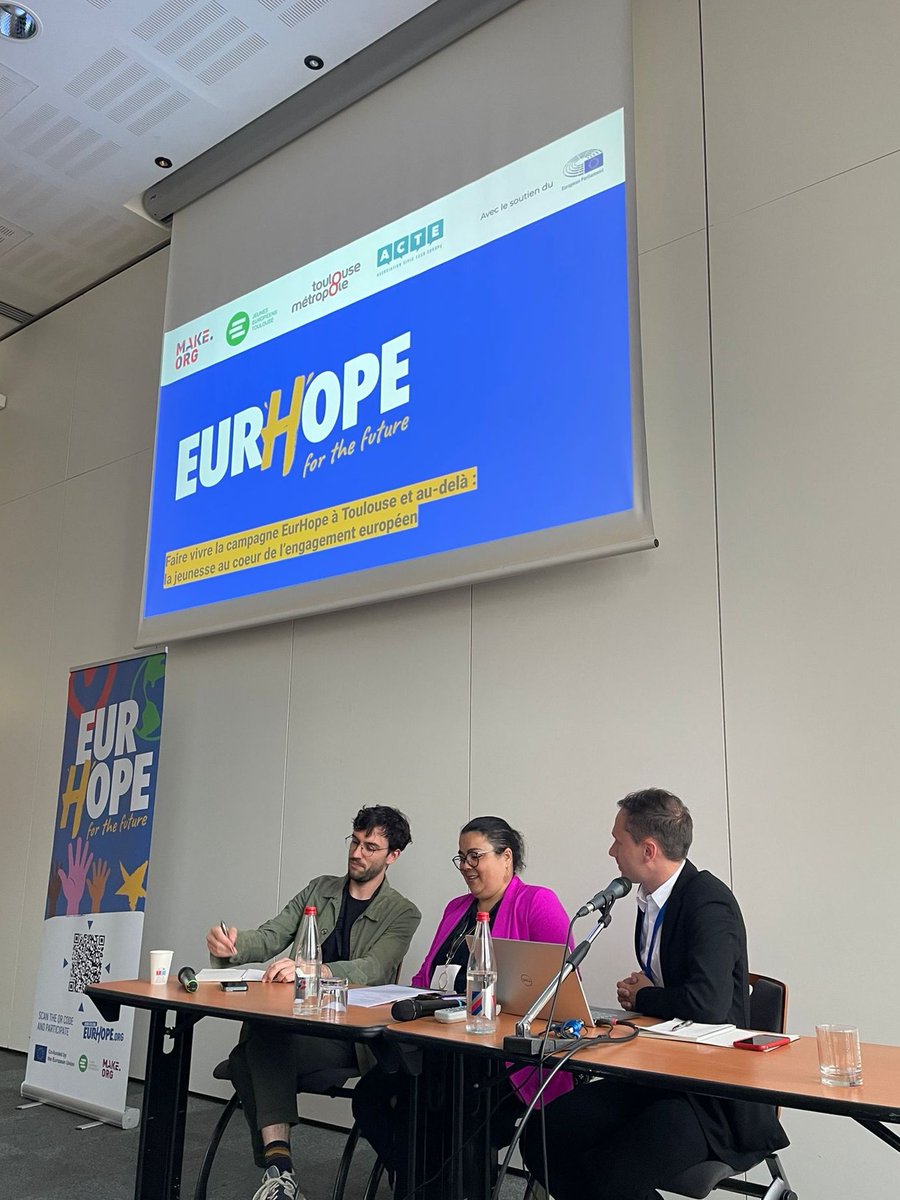Make.org (@make_org) on Twitter photo 📢Aux Rencontres européennes de la participation à Toulouse, <a href="/Make_org/">Make.org</a> présente l'initiative #EurHope et les actions qui ont été menées à l'échelle de <a href="/Toulouse/">Toulouse - Mairie et Métropole</a> avec les <a href="/jeuneseuro_tlse/">Jeunes Européens - Toulouse</a> pour mobiliser les jeunes en amont des élections #européennes 2024. 🇪🇺🗳️
#REP2024
👇 📢Aux Rencontres européennes de la participation à Toulouse, <a href="/Make_org/">Make.org</a> présente l'initiative #EurHope et les actions qui ont été menées à l'échelle de <a href="/Toulouse/">Toulouse - Mairie et Métropole</a> avec les <a href="/jeuneseuro_tlse/">Jeunes Européens - Toulouse</a> pour mobiliser les jeunes en amont des élections #européennes 2024. 🇪🇺🗳️
#REP2024
👇