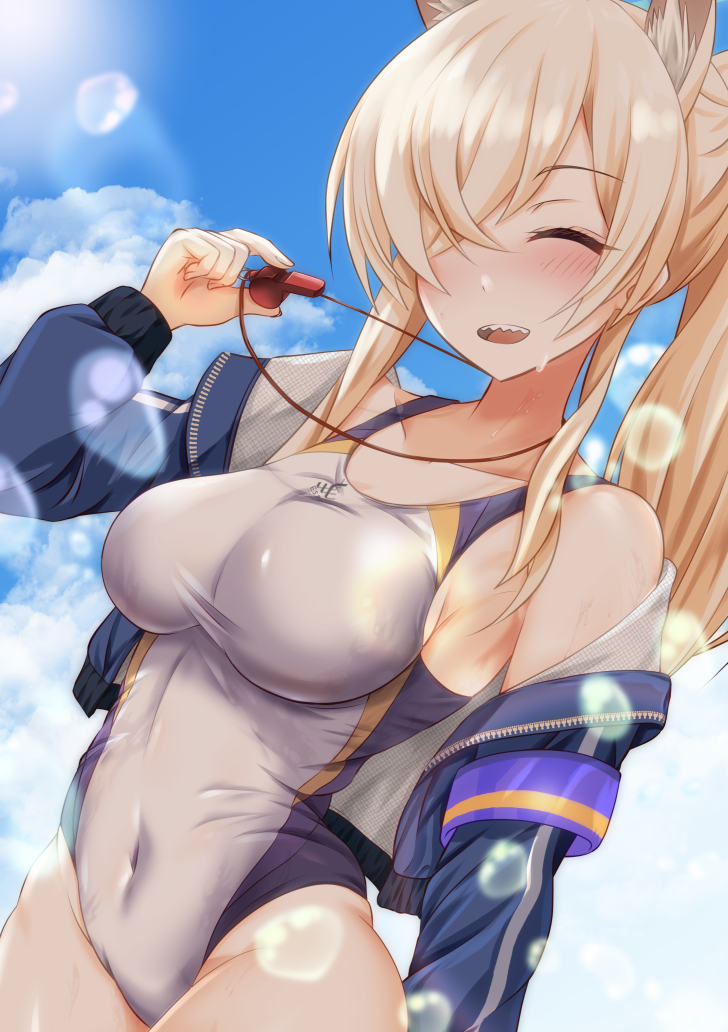 カンナ「#ブルアカ #尾刃カンナ #水着カンナ 」|折原@ISF10 F-22のイラスト