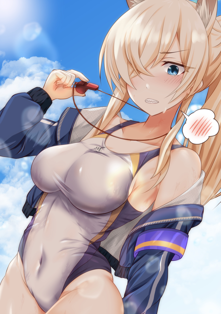 カンナ「#ブルアカ #尾刃カンナ #水着カンナ 」|折原@ISF10 F-22のイラスト