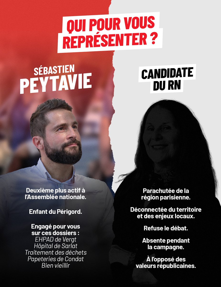 Qui pour vous représenter à l'Assemblée ? 

Ce dimanche, vous aurez le choix entre deux candidats. #Législatives2024