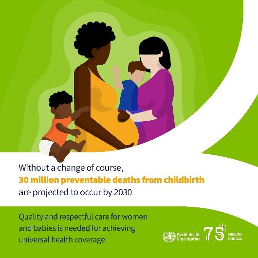 As governments discuss action on maternal and child survival at the WHA, we are calling for increased investment in primary health care. 
Vital services inc.:
🎯 Routine care before during &amp; after birth
🎯Emergency care for pregnant women
#HealthForAll #WHA77 #WHO #PMNCH
