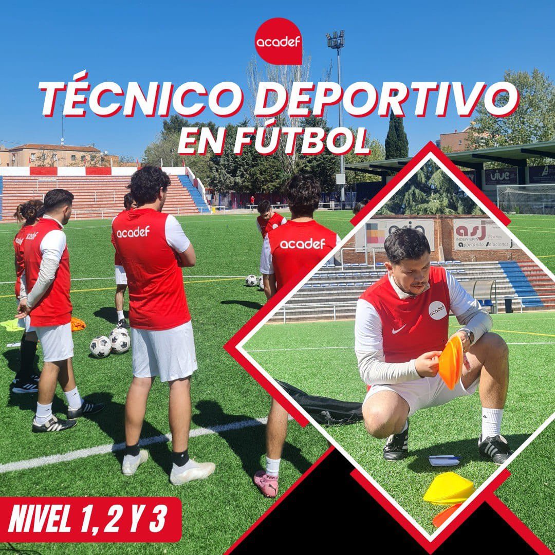 Comienza la temporada de fútbol cumpliendo tu sueño de ser entrenador de fútbol! ⚽

🎯 Tanto si quieres empezar como si quieres progresar en tu carrera en los banquillos, en Acadef tenemos el curso que necesitas.