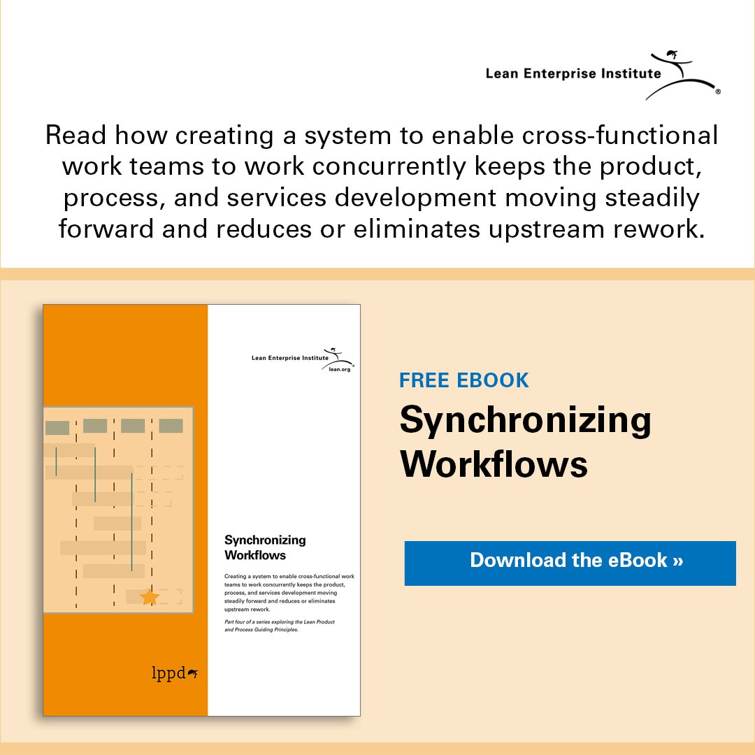 LeanDotOrg's tweet photo. Learn how synchronizing workflows eliminates waste in development processes in this Design Brief eBook, "Synchronizing Workflows".

Download it here:
https://t.co/tVgDS6QWE0

#LeanThinking #LPPD #ProductDevelopment #ProjectManagement https://t.co/4FrFlDdr6M