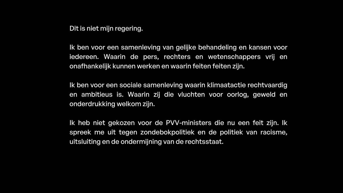 Avaaz's tweet photo. Dit is #NietMijnRegering. Jij spreekt je toch ook uit? 
Deel &amp; sluit je aan: https://t.co/5rYE2Pc7Bm https://t.co/gjgBXlyeb5