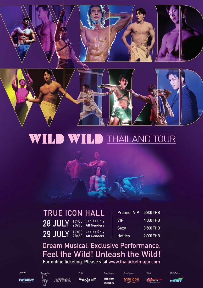 woopmag's tweet photo. NewBie Media พร้อมทำหัวใจคุณเต้นแรง ไปกับ Wild Wild Show การแสดงสุดเอ็กซ์คลูซีฟของหนุ่ม ๆ สุดเซ็กซี่จากเกาหลีใต้ เปิดจองบัตรแล้ววันนี้ ที่ Thaiticket Major ทุกสาขา
https://t.co/OaTtFwff9J

#WILDWILD #WILDWILDShow #WILDWILDThailandTour #WILDWILDShowThailandTour #ทีมโอป้า #โชว์สุดร้อนแรง #TeamOppa #Hotperformance #NewbieMediaEvent #NewbieMedia

Newbie Media พร้อมเปิดขายบัตรแล้วกับการแสดงสุดเอ็กซ์คลูซีฟจากเกาหลีใต้ Wild Wild Show
ที่มาประเทศไทยเป็นประเทศสุดท้ายของเอเชียทัวร์ หลังจากไปเปิดการแสดงมาแล้ว ทั้ง ไต้หวัน ฮ่องกง ญี่ปุ่น และ สิงคโปร์
การแสดงที่เต็มไปด้วยความ เร่าร้อน และพลังอันเย้ายวน ผสมผสานศิลปะการเต้น ทั้งการเต้นสมัยใหม่ การใช้กลองมาร่วมแสดง การแสดงกลางอากาศ และการแสดง pole dance สุดเซ็กซี่ ด้วยชุดหลากหลาย ตั้งแต่ชุดสูท ชุดกะลาสี ไปจนถึงชุดอาบน้ำกึ่งเปลือย ที่จะทำให้คุณแทบลืมหายใจ พิเศษสุด ไม่เพียงแค่ชมการแสดงเท่านั้น คุณยังมีโอกาสใกล้ชิดกับเหล่านักแสดที่จะลงมาเต้นใกล้ ๆ คุณ จนสามารถสัมผัสได้ถึงกล้ามเนื้อของพวกเขา
เป็นประสบการณ์ที่ไม่เคยมีมาก่อน!
เหล่านักแสดงที่หล่อเหลา รูปร่างที่สมบูรณ์แบบ พร้อมทักษะการเต้นระดับมืออาชีพ ไม่ต้องบินไปเกาหลีก็สามารถชมการแสดงที่เต็มไปด้วยแสงสีเสียงระดับโลกได้แล้วใน วันอาทิตย์ ที่ 28 กรกฎาคม 2567 และวันจันทร์ ที่ 29 กรกฎาคม 2567 ณ TRUE ICON HALL ชั้น 7 ICONSIAM

วันที่แสดง
วันอาทิตย์ที่ 28 กรกฎาคม 2567 17.00 น. (เฉพาะผู้หญิงเท่านั้น) และ 20.30 น.
วันจันทร์ที่ 29 กรกฎาคม 2567 17.00 น. (เฉพาะผู้หญิงเท่านั้น) และ 20.30 น.

ประตูเปิด
ก่อนการแสดงเริ่มประมาณ 2 ชั่วโมง

ช่องทางการจำหน่ายบัตร
เว็บไซต์ https://t.co/Zi4KhOjxMH และจุดจำหน่ายของ Thaiticket Major ทุกสาขา
https://t.co/8rGV9nyU9h

บัตรราคา
5,800 / 4,500 / 3,500 / 2,000 บาท

วันเปิดจำหน่าย
วันจันทร์ที่ 1 กรกฎาคม 2567 เวลา 10.00 น. เป็นต้นไป

สอบถามเพิ่มเติม และติดตามรายละเอียด ได้ที่เพจ Facebook: https://t.co/gf5B9NHsKw
สร้างสรรค์โดย Newbie Media Co.,LTD