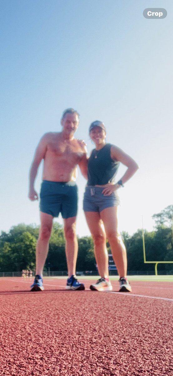 Bama26Point2's tweet image. 5:51am * 72°F * first track workout since 2022 - 4 x 800 at slightly uncomfortable pace with warmup and cooldown * great to finally run with someone #runchat #runner #runcoach