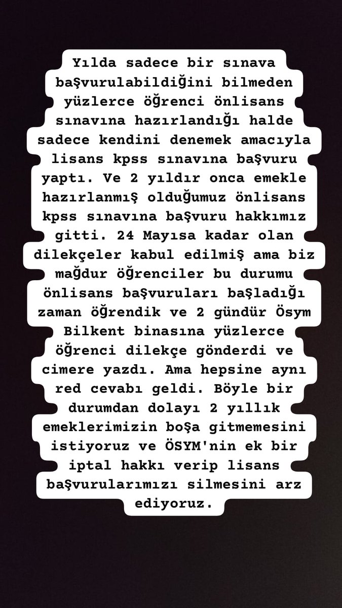 ZeynepAkn56's tweet photo. @OsmanGokcek_ @BayramAliErsoy @RTErdogan @hasandogan @hicalis @_cevdetyilmaz @sibelsuicmez @ilyastopsakal @OSYMbaskanligi
 #kpss2024 #lisansbasvuruiptali https://t.co/3DLYUVpCQ6
