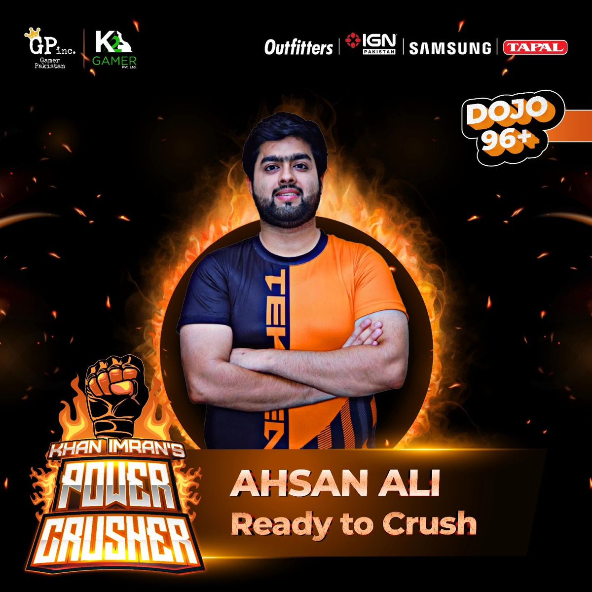 K2gamerpakistan's tweet photo. Fan favorites Esharib, Malik Ash and Ahsan Ali are heading to #PowerCrusher!
Watch them compete on July 5th and 6th in #Tekken8 streaming on #K2Gamer's YouTube and Twitch!
@outfitters_pk @samsungpakistan @ign_pk @tapalofficial https://t.co/ZobcggS4C5