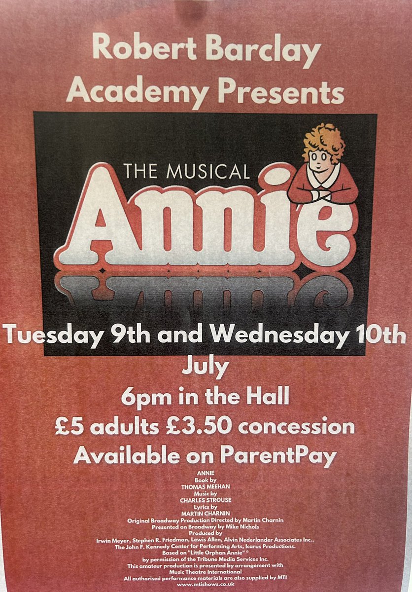 Please come and support our final event in the PA calendar. 🎭
