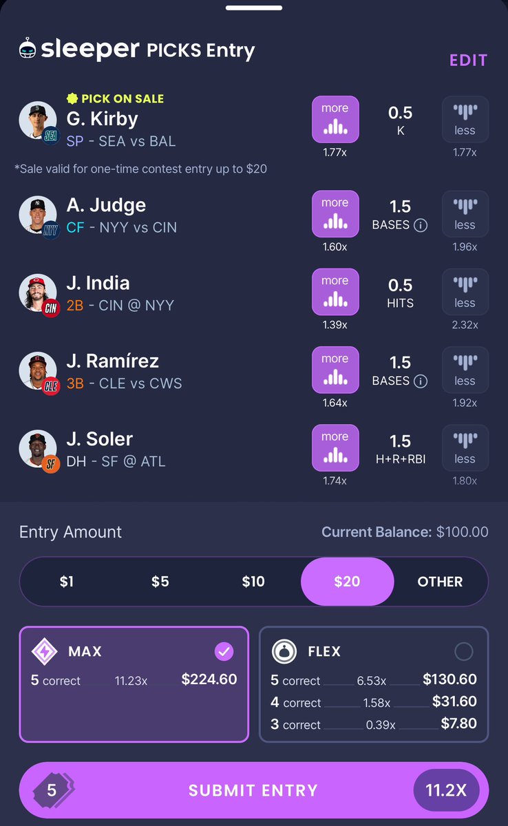 Sleeper sales + another 💰cashapp to everyone who joins today!

*10 dollar minimum deposit*

Use code “JD” or link⬇️ to sign up for deposit match up to 100 bucks

Dm me your cashapp and screenshot of sleeper deposit to claim $ by 3:30 today

🔗 sleeper.sjv.io/PyPgqz