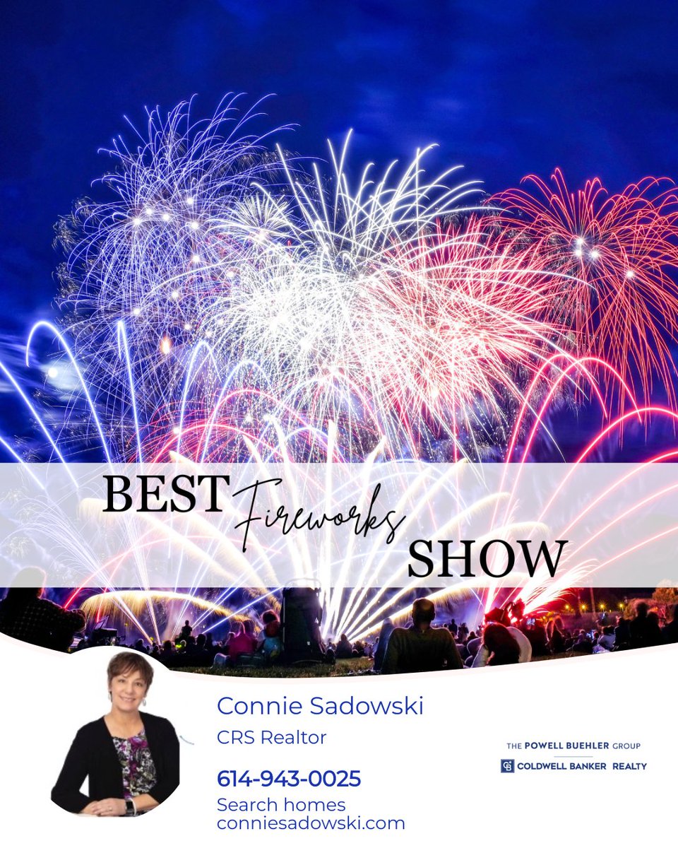 conniesadowski's tweet image. What&apos;s 4th of July without a sky full of sparkles, right? Where do you love to catch the dazzling firework display locally? Let&apos;s celebrate our stars and stripes in style!

#4thofJuly #fireworkdisplay #starsandstripes #celebratelocal #independenceday #Realtor #realestate