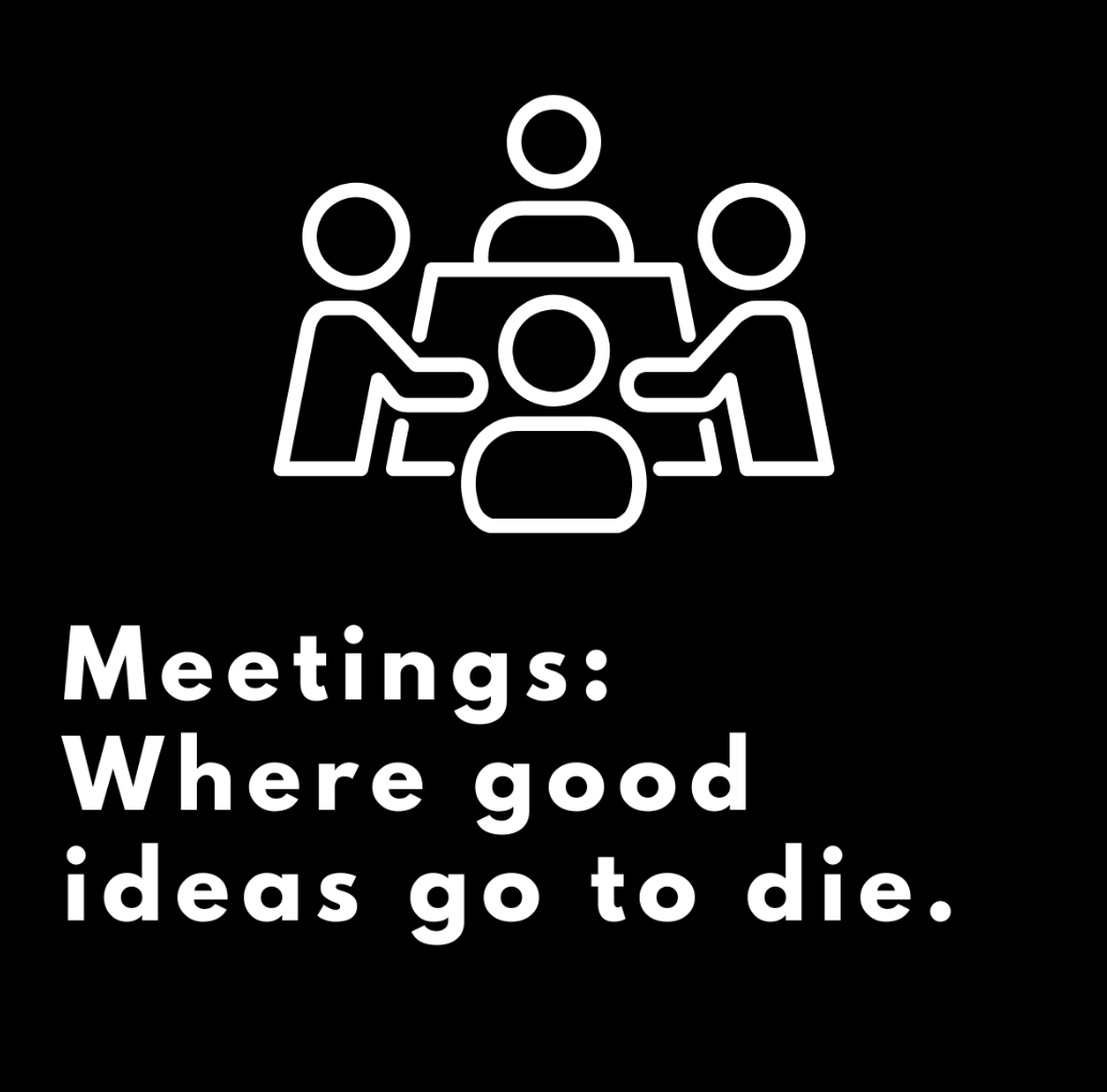 ransform your meetings --&gt; separate Brainstorming from Decision-Making.

Confusing brainstorming with decision-making can turn meetings into a battleground where ideas go to die. 

Brainstorming is about opening the floor to all opinions and possibilities with an empty mind,