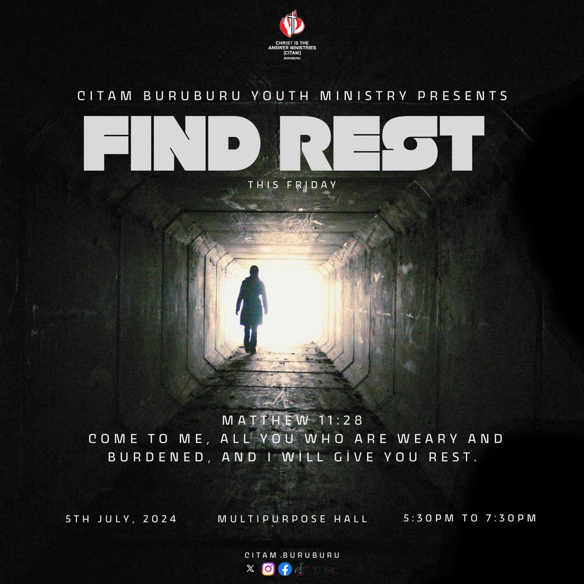 CITAM_BURUBURU's tweet photo. #Battleground #FindRest https://t.co/173fyopkEU