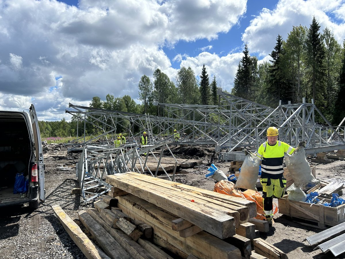 KiiveriTimo's tweet photo. Two days common meeting with @cinea_eu, @svenskakraftnat and @fingrid_oyj. Site visit to Aurora Line. Works are proceeding with accelerated pace. https://t.co/AVhDLlRmLD