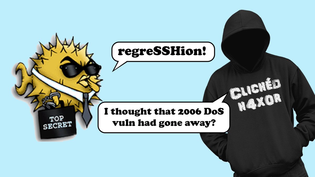 PenTestPartners's tweet image. Patch your OpenSSH ASAP! Qualys has found that CVE-2006-5051 has resurfaced in the form of CVE-2024-6387 &quot;regreSSHion&quot;, a high-severity RCE vulnerability affecting glibc-based Linux systems. More here pentestpartners.com/security-blog/…
#OpenSSH #CVE20246387 #Patching