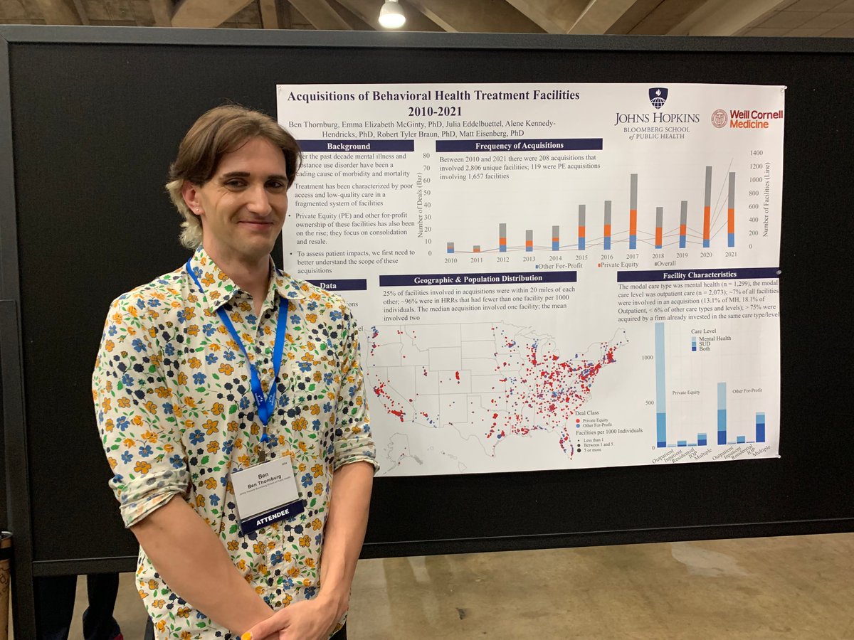Center for Mental Health and Addiction Policy (@jhsph_cmap) on Twitter photo Great job by PhD candidate <a href="/Ben__Thornburg/">Ben Thornburg</a> presenting their poster at #ARM24 on M&A in the MHSUD space! Thank you <a href="/commonwealthfnd/">Commonwealth Fund</a> for generous funding! Great job by PhD candidate <a href="/Ben__Thornburg/">Ben Thornburg</a> presenting their poster at #ARM24 on M&A in the MHSUD space! Thank you <a href="/commonwealthfnd/">Commonwealth Fund</a> for generous funding!