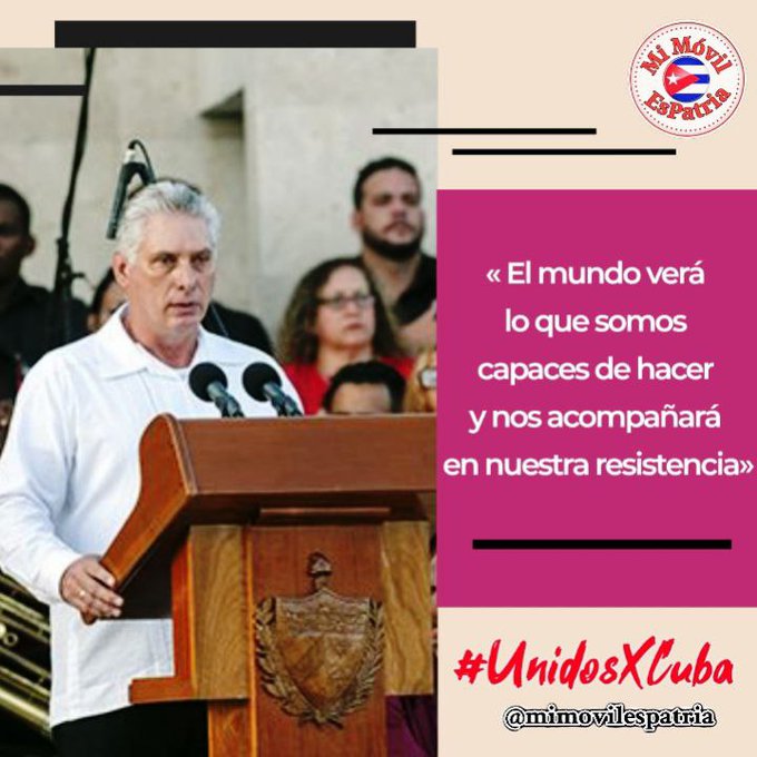 Ministerio de Finanzas y Precios Cuba (@finanzasprecios) on Twitter photo 🗣️"Aquí todos nosotros estamos para salvar la Revolución y para salvar el socialismo":<a href="/DiazCanelB/">Miguel Díaz-Canel Bermúdez</a>
👌Seguro que si #Cuba ♥️
#YoSigoAMiPresidente #FinanzasyPrecios 🗣️"Aquí todos nosotros estamos para salvar la Revolución y para salvar el socialismo":<a href="/DiazCanelB/">Miguel Díaz-Canel Bermúdez</a>
👌Seguro que si #Cuba ♥️
#YoSigoAMiPresidente #FinanzasyPrecios