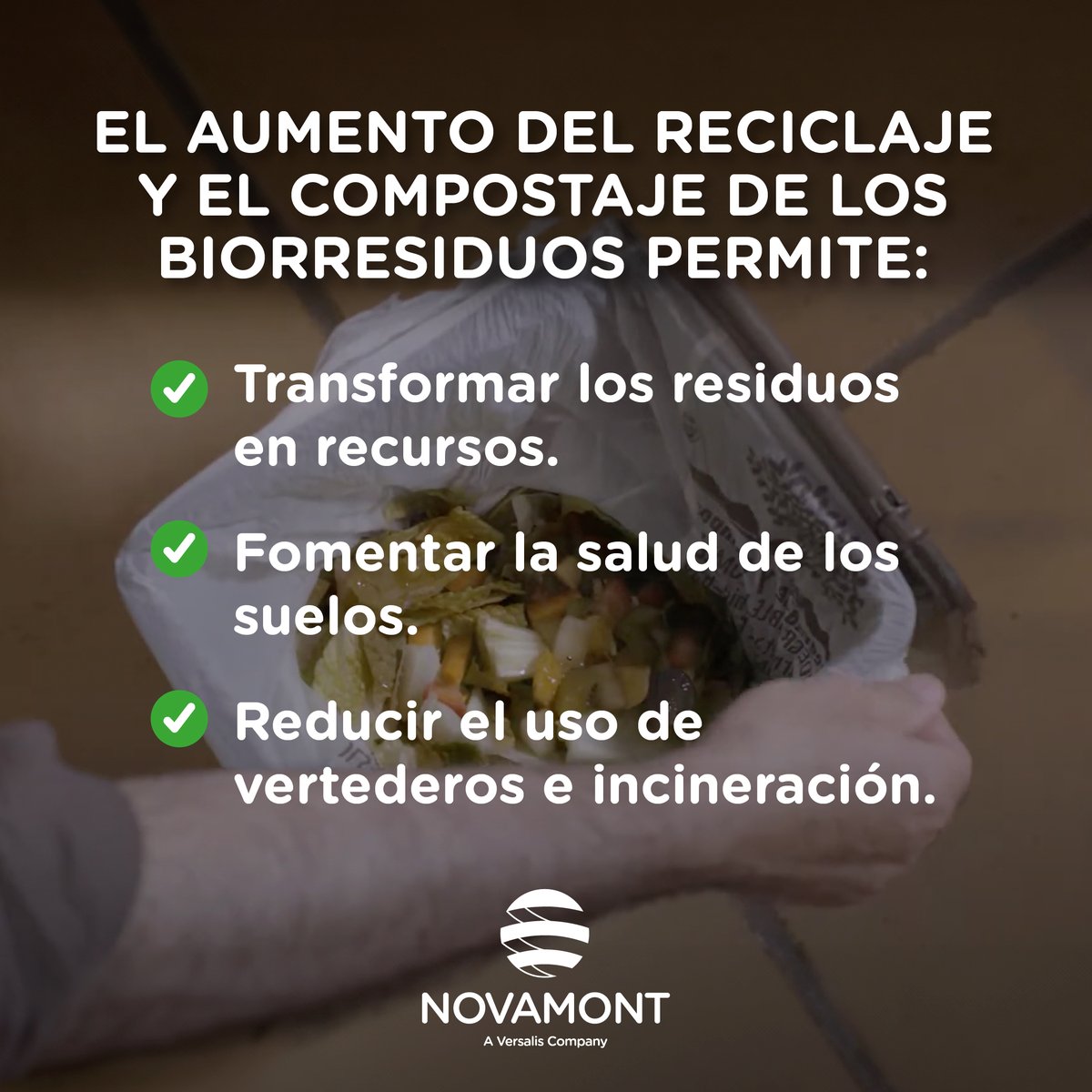 Novamont_Iberia's tweet image. ¿Podemos aumentar el reciclaje y el compostaje de nuestros #biorresiduos municipales? #LIFEBIOBEST ha publicado unas directrices para incidir en las políticas que avancen en: 
✅ transformar los residuos en recursos 
✅ fomentar la salud de los suelos
✅ reducir el uso de…