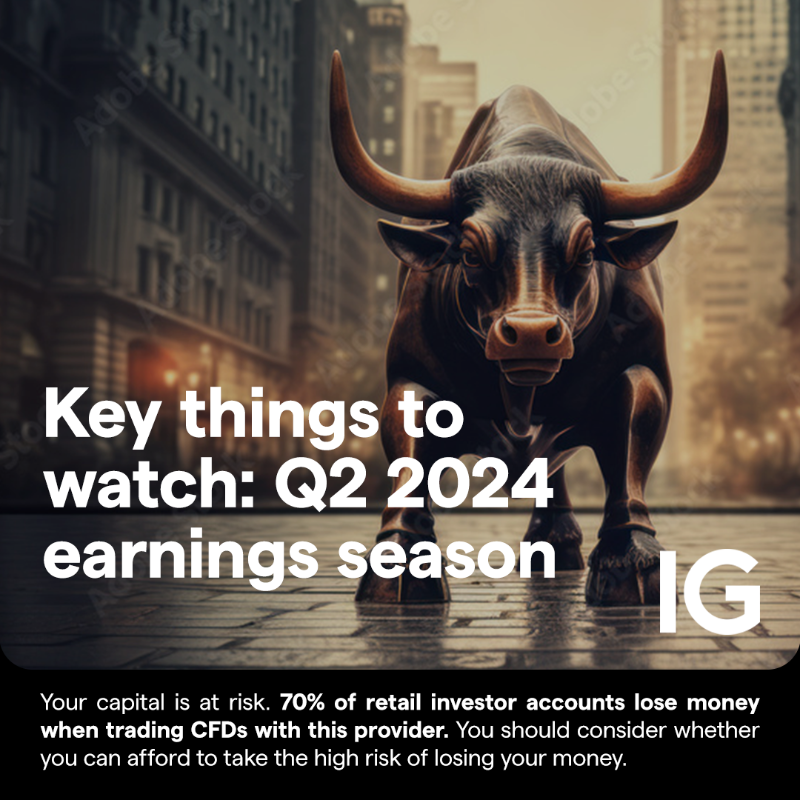 IGcom's tweet photo. ▪️ ​​​Earnings growth to hit two-year high?
▪️ ​Revenue to grow 4.6%
▪️ Future projections

@ChrisB_IG outlines what to expect during the upcoming earnings season 

*Your capital is at risk. 70% of retail CFD accounts lose money*