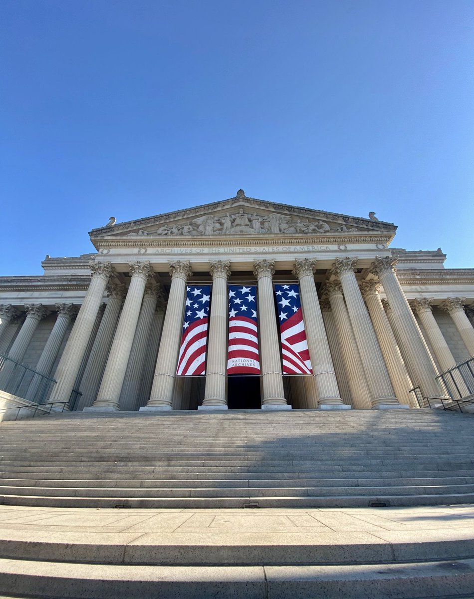 We are at the National Archives this morning.