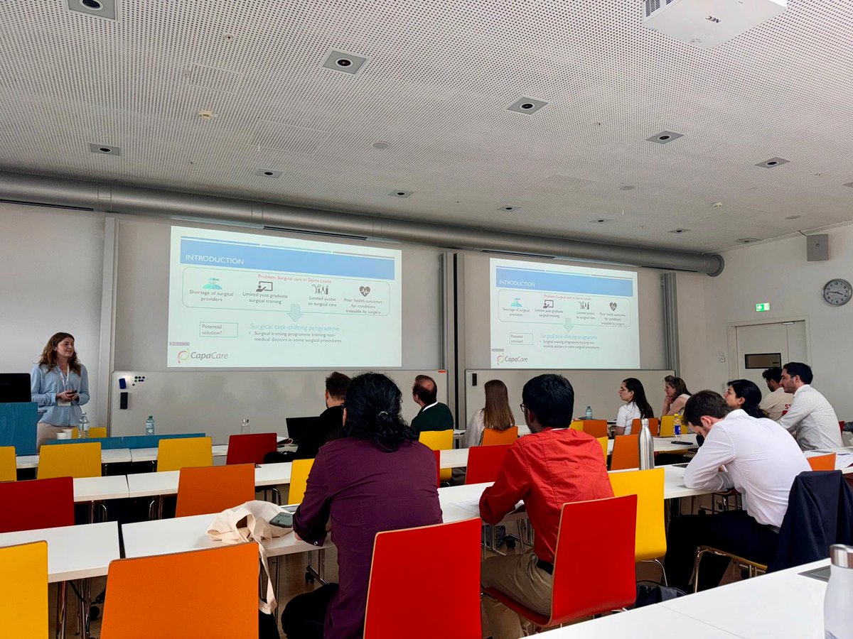 Thanks <a href="/EuHEA/">EuHEA</a> ! It was great to present some work from my #PhD yesterday evaluating surgical task-shifting for C-section in Sierra Leone &amp; thinking about methods when evaluating interventions that improve #HealthcareAccess

<a href="/hakonbolkan/">Håkon Angell Bolkan</a> <a href="/alexvanduinen/">Alex van Duinen</a> <a href="/DMeadster/">David Meads</a> @timensor1964