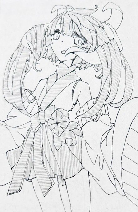 チオンジェンの描きにくい方です
#ねこのらくがき 