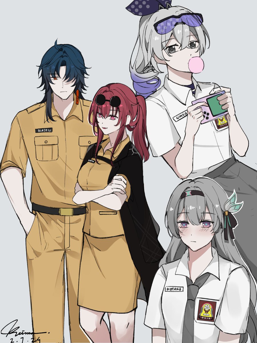 theabags_1399's tweet photo. THANK YOU for following me. Huaa, thank you so much for liking my AU about HSR High school. Here the Stellaron hunters gang in AU for celebrating 100 followers 🖤💙
#HonkaiStaiRail #hsr #honkaistarrailfanart #blade #kafka #hotaru #firefly #silverwolf #ginrou #崩壊スターレイル https://t.co/iJyz9bjfG6